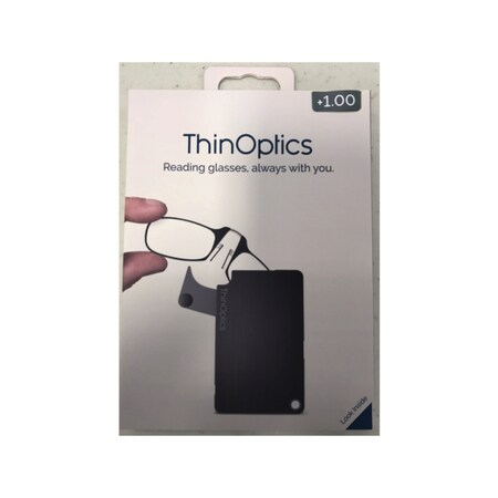 Thinoptics Readers/Flshcrd +1.00 FCB1.0BLACKISR